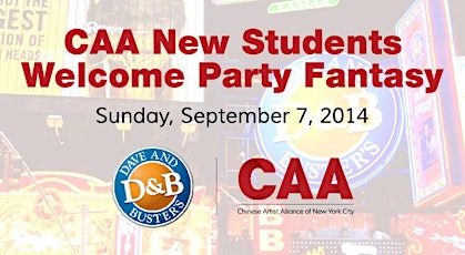CAA New Students Welcome Party Fantasy primary image