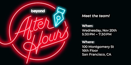 Beyond After Hours —Meet the team! primary image