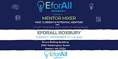 EforAll Roxbury Mentor Mixer & Orientation primary image