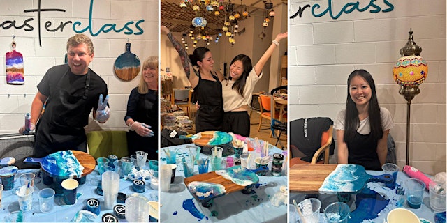 Image principale de Resin Art Classes Melbourne: Cheeseboards & Coasters