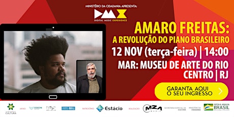 Imagem principal do evento Amaro Freitas: A Revolução Do Piano Brasileiro (DMX 2019)