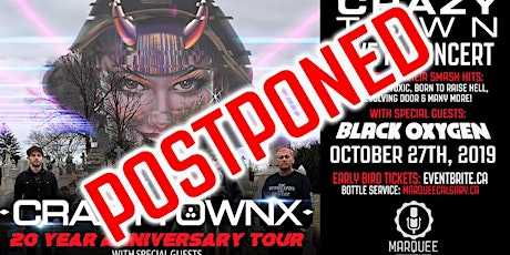 *Postponed* Crazy Town LIVE In Concert - 90's Night Vol 1 primary image