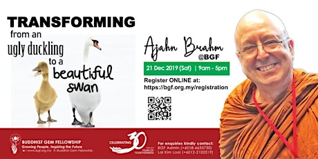 A Day with Ajahn Brahm: Transforming from an Ugly Duckling to a Graceful Swan primary image