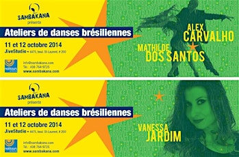Ateliers de danses brésiliennes - Brazilian dances workshops // Alex de Caravalho & Mathilde Dos Santos // Vanessa Jardim // primary image