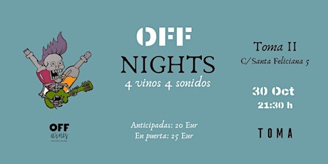 Imagen principal de OFF Nights: 4 vinos 4 Sonidos