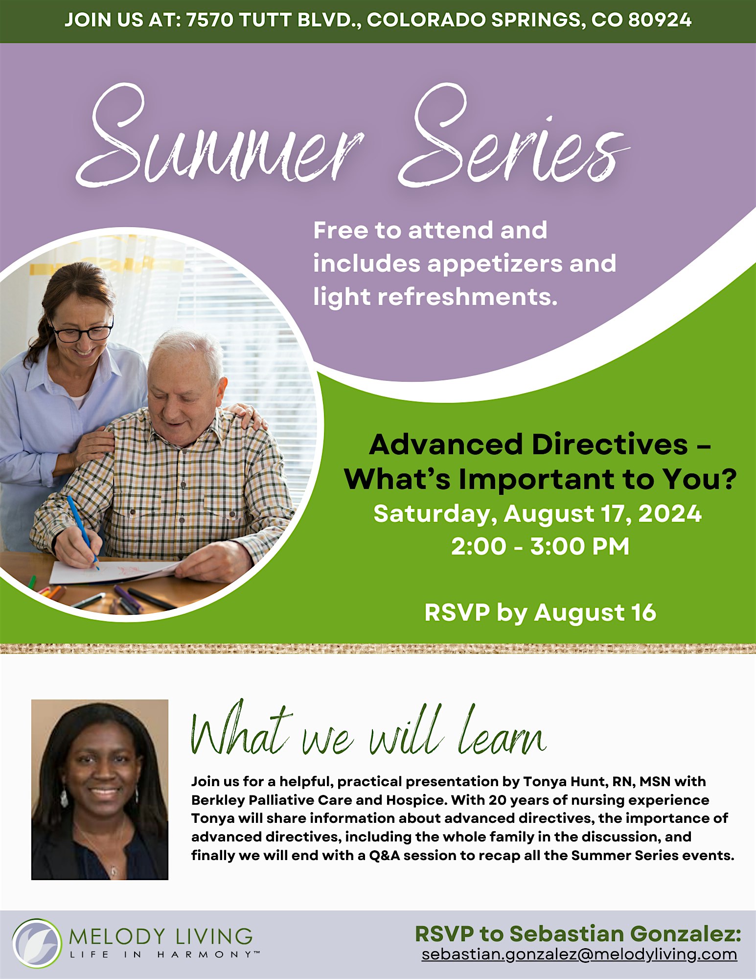 Summer Series: Advanced Directives - What's Important to You?