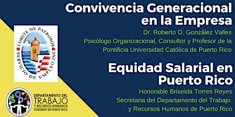 Primaire afbeelding van Seminario: Convivencia Generacional en la Empresa y Equidad Salarial en Puerto Rico