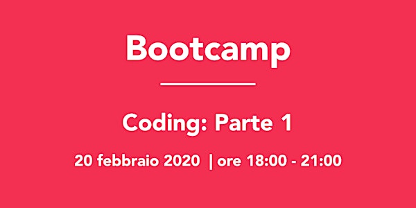 Bootcamp: Coding Parte 1