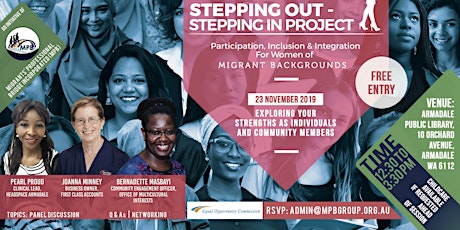 "Stepping Out - Stepping In" - Panel Event primary image