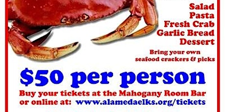 Alameda Elks 2020 Crab Feed primary image