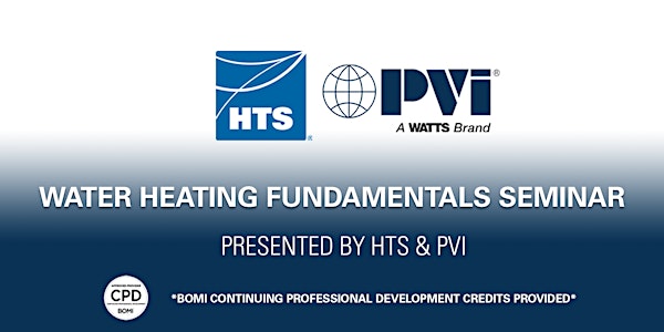 Hamilton: Water Heating Fundamentals Seminar - Nov 13 2019