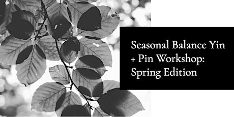 Yin + Pin Workshop: Spring Edition primary image