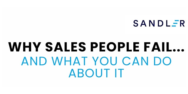 Image principale de Why Sales People Fail - And What You Can Do About it
