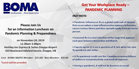Don't Forget to Register! Get your workplace ready- Pandemic Planning primary image