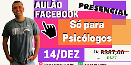 Imagem principal do evento Aulão Facebook para Psicólogos