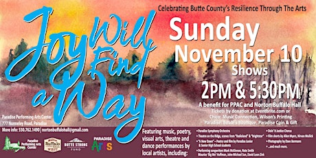 Joy Will Find a Way: Experience Butte County's resilience through the arts primary image