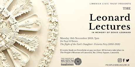 The Leonard Lectures November: The Flight of the Earl's Daughter primary image