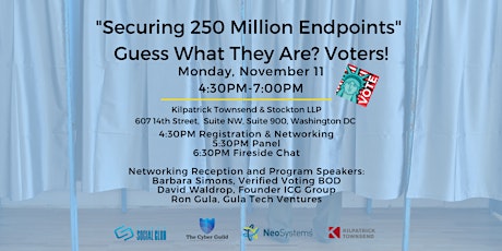 Imagem principal do evento 2020: Securing 250 Million Endpoints – Americas Voters RECEPTION