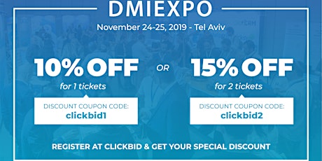 Dmiexpo 2019 - 15% OFF!