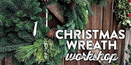 Fresh Wreath Making Workshop - 16" $50 or 22" $75 (+tax) primary image