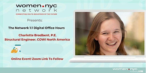 Image principale de Women.NYC Network | 1:1 Digital Office Hours with Charlotte Broadbent, P.E.