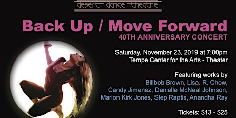 Desert Dance presents Back Up/Move Forward: 40th Anniversary Concert primary image