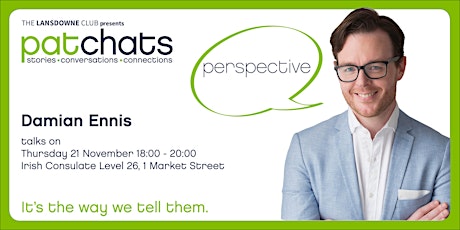 PatChats - Damian Ennis talks on PERSPECTIVE primary image