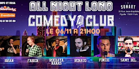 All night long comedy club