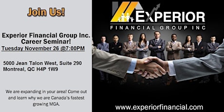 Come meet Experior's CEO Jamie Prickett - in Montreal  primary image