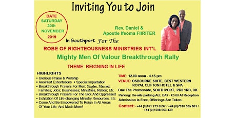 RORMI Mighty Men Of Valour Breakthrough Rally primary image