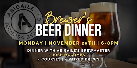 Brewer's Beer Dinner at Abigaile Brewery primary image