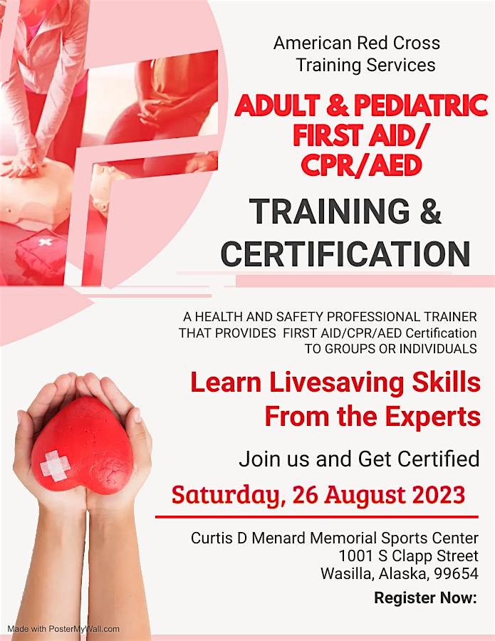 American Red Cross Adult + Pediatric First Aid\/CPR\/AED Certificate Course