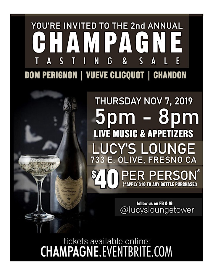 Lucy's Lounge Champagne Tasting & Sale image