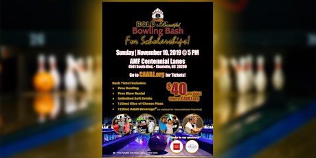 CAABJ • BOLD and Beautiful Bowling Bash • Sun | Nov. 10, 2019 @ 5 PM primary image