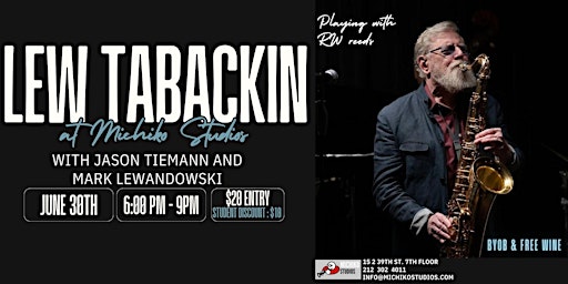 Image principale de Lew Tabackin ! LIVE@ Michiko Studios