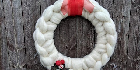 Create a crocheted Christmas Wreath Workshop primary image