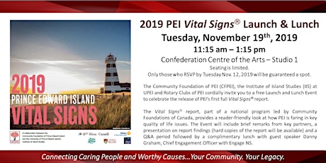 Community Foundation of PEI - Vital Signs Launch & Lunch primary image