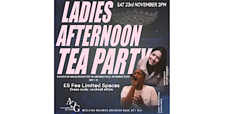 AOGB LADIES AFTERNOON TEA PARTY - Hosted by Pastor Rachel Modesto primary image