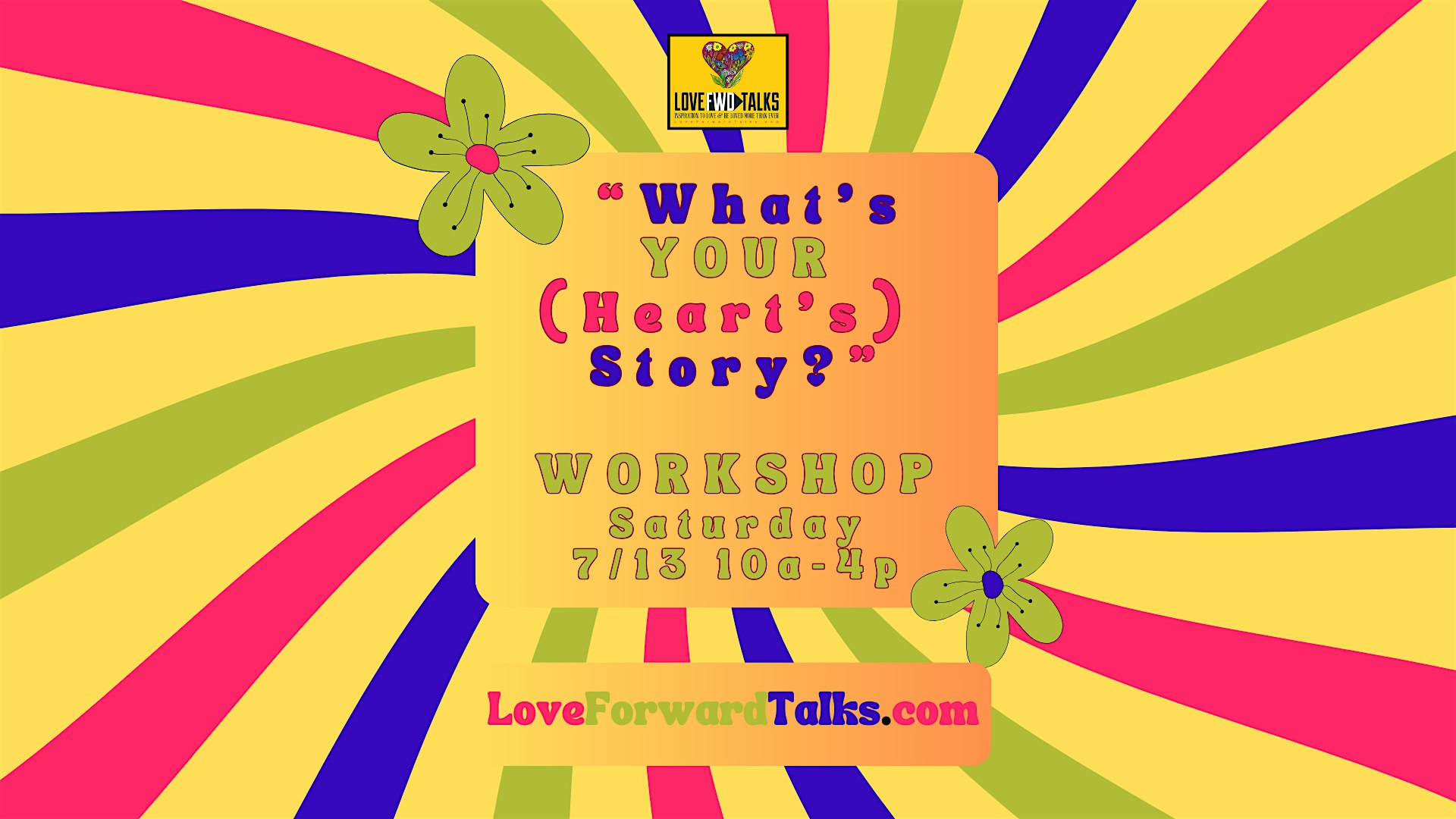 What's Your (Heart's) Story?  - via Zoom