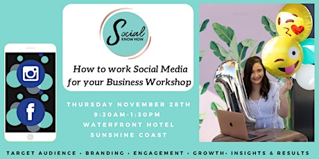 How to work Social Media for your Business Workshop primary image