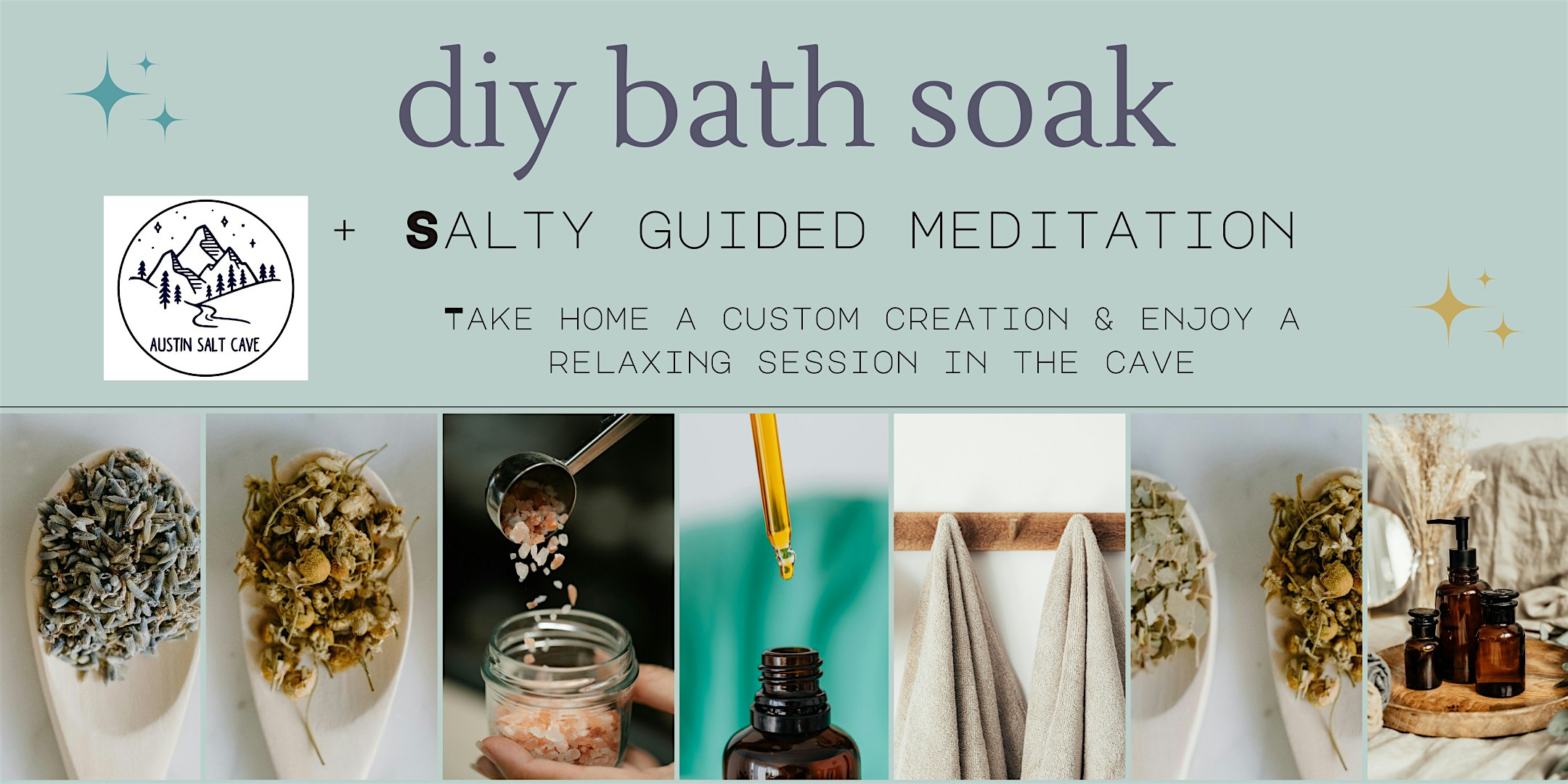 DIY Bath Soak + Guided Meditation in the Salt Cave