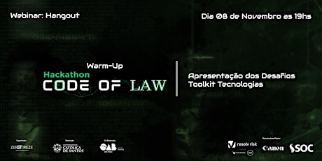 Imagem principal do evento Warm Up Hackathon Code Of Law