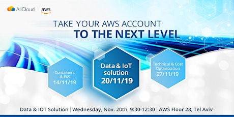 Take your AWS account to the next level - 2nd session -  Data & IoT solutions primary image