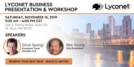 Lyconet Business Presentation & Workshop: St. Paul, MN - November 16, 2019 primary image