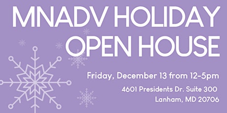 MNADV's 2nd Annual Holiday Open House primary image