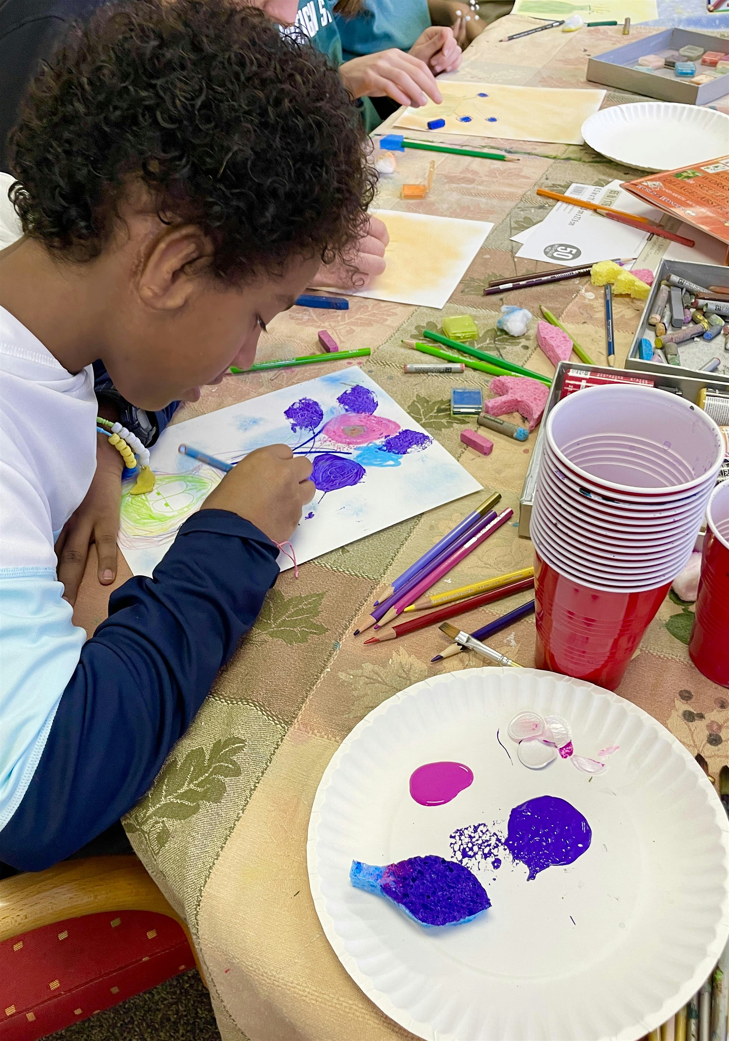 Kids Painting Class: Vase of Flowers