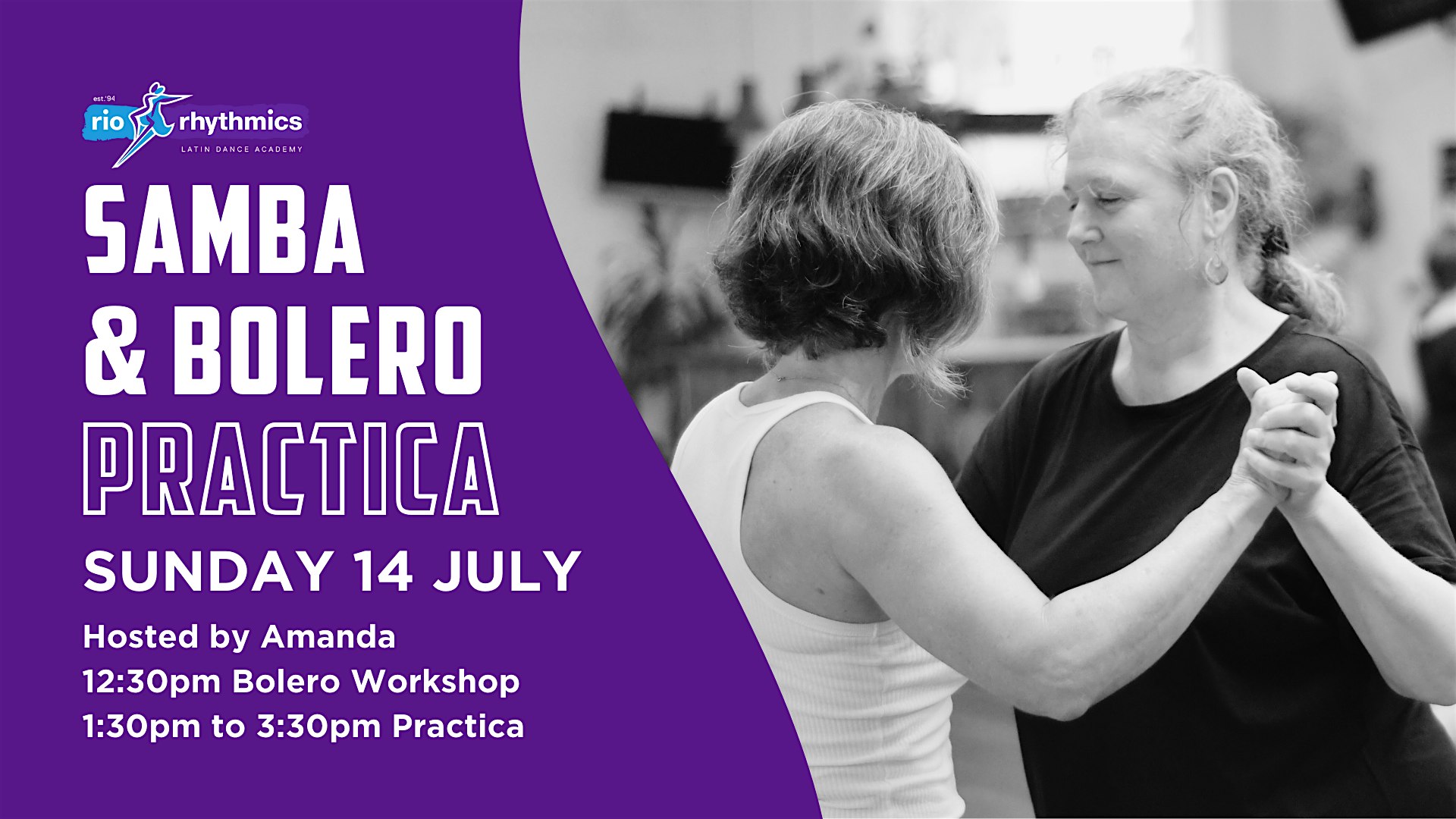 Samba de Gafieira and Bolero Practica \/\/ with Bolero Workshop