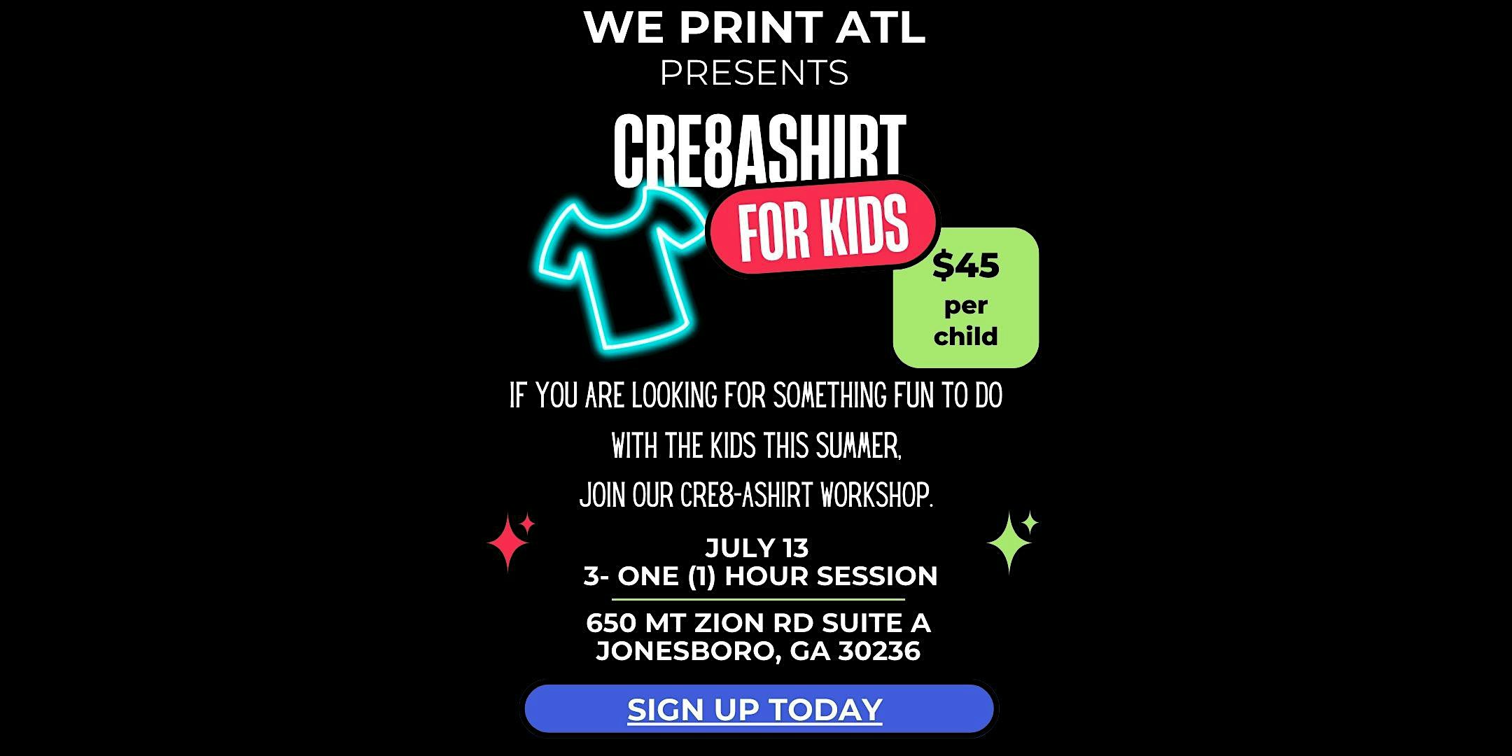 CRE8ASHIRT for Kids