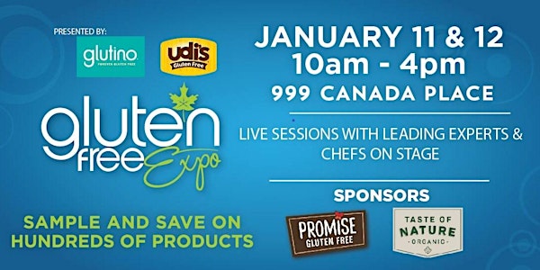 Canada's Largest Gluten Free Event Visits Vancouver, January 11-12, 2020!