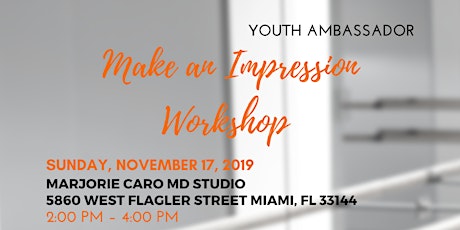 Youth Ambassador Make an Impression Workshop primary image